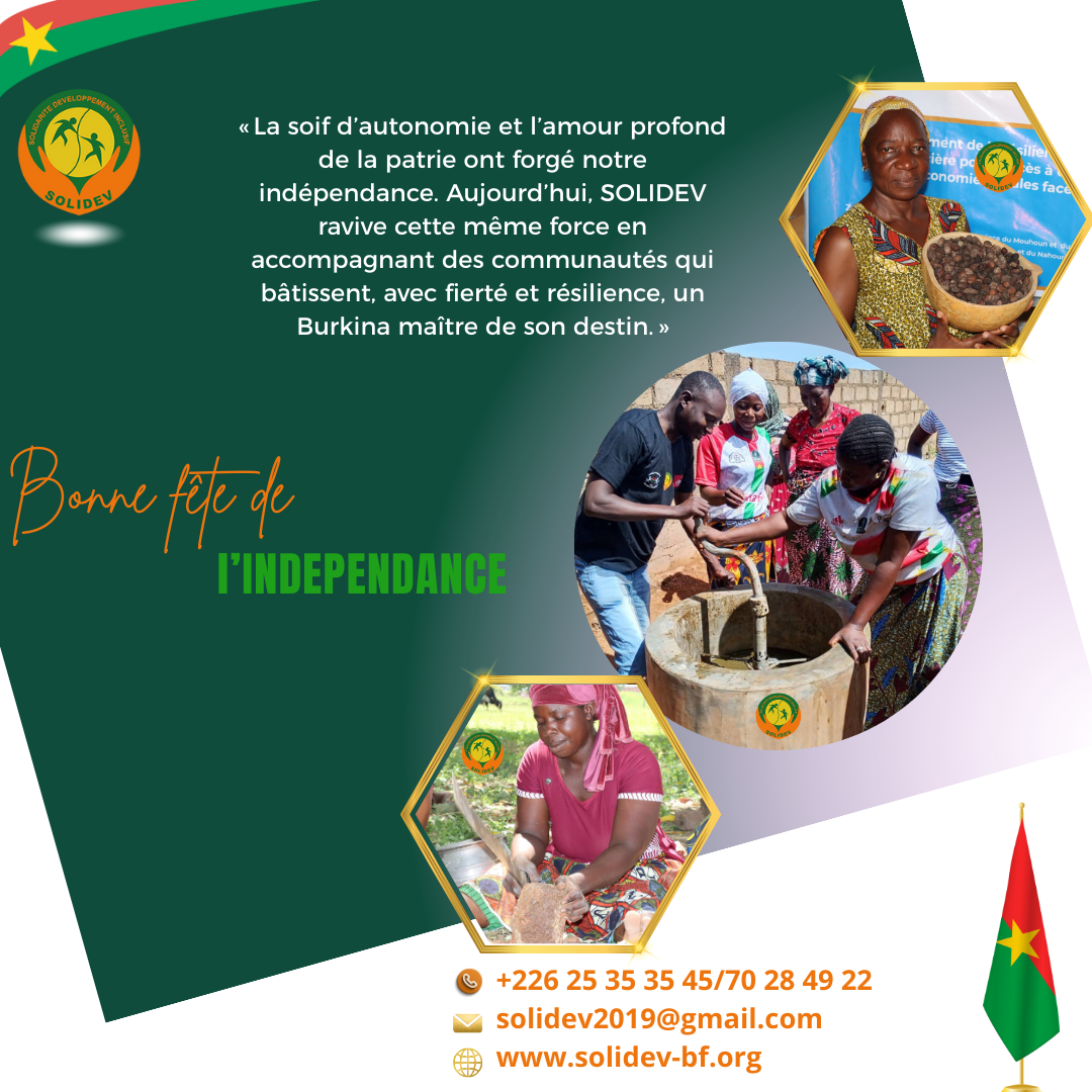 Bonne célébration de l&rsquo;indépendance du Burkina